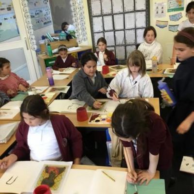 In art lessons this term, the class have been learning about inspirational black artists