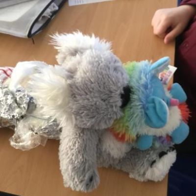 We investigated muffling sound as part of our science learning this week.