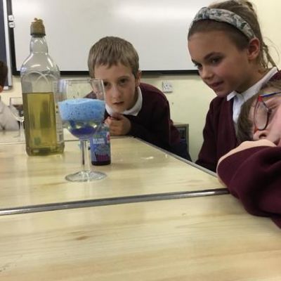 Our super science ambassadors ran a science club for science week.